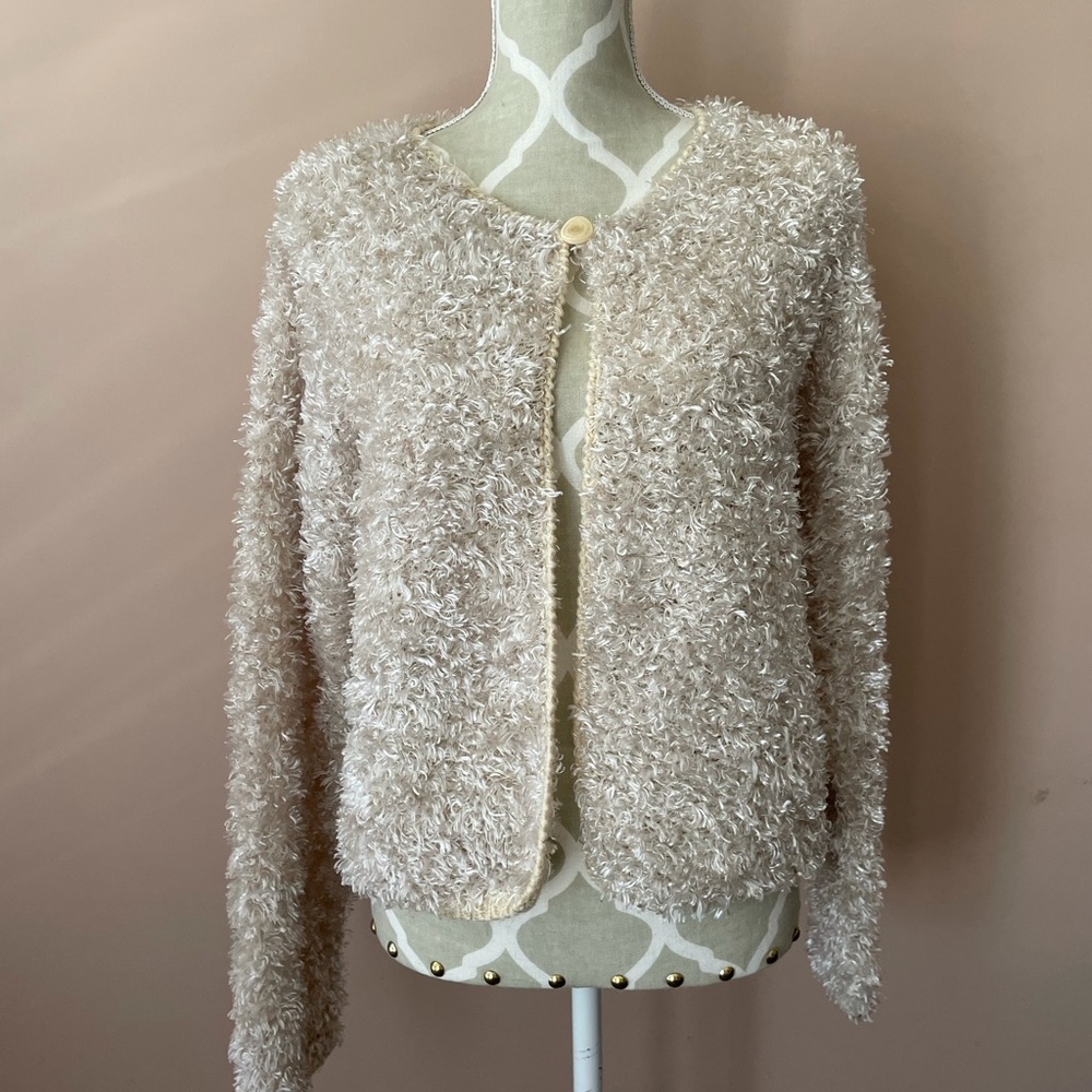 Vintage 90s fuzzy jacket cardigan